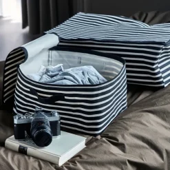 House Doctor Aufbewahrung|Aufbewahrung|Aufbewahrung, HDCanva, Schwarz/Off-Weiß