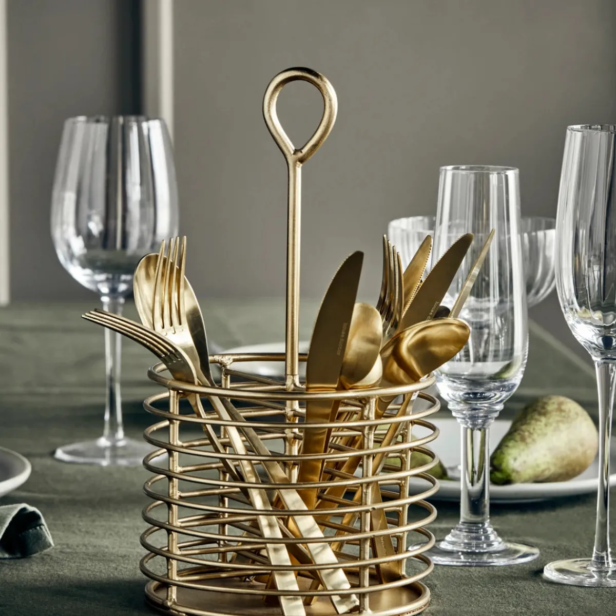 House Doctor Aufbewahrung In Der Küche|Aufbewahrung In Der Küche|Aufbewahrung, HDLela, Antikes Messing-Finish