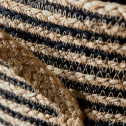 House Doctor Aufbewahrung|Aufbewahrung|Aufbewahrungskorb, HDDungi, Schwarz;Natur