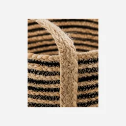 House Doctor Aufbewahrung|Aufbewahrung|Aufbewahrungskorb, HDDungi, Schwarz;Natur