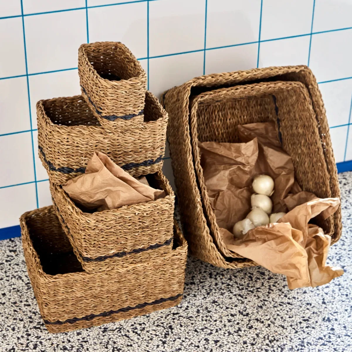 House Doctor Aufbewahrung|Aufbewahrung|Aufbewahrungskorb, HDSquares, Natur