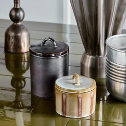 House Doctor Aufbewahrung|Aufbewahrung|Aufbewahrungsschachteln, HDTallic, Schwarz;Braun;Sand