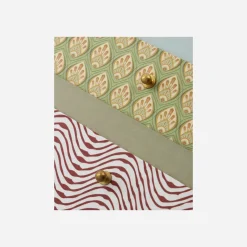 House Doctor Aufbewahrung|Aufbewahrungsschachteln, HDKeep, Rot;Khaki