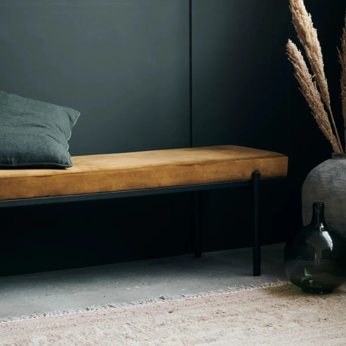 House Doctor Bänke|Bänke|Bank, Lao, Dunkles Olivgrün