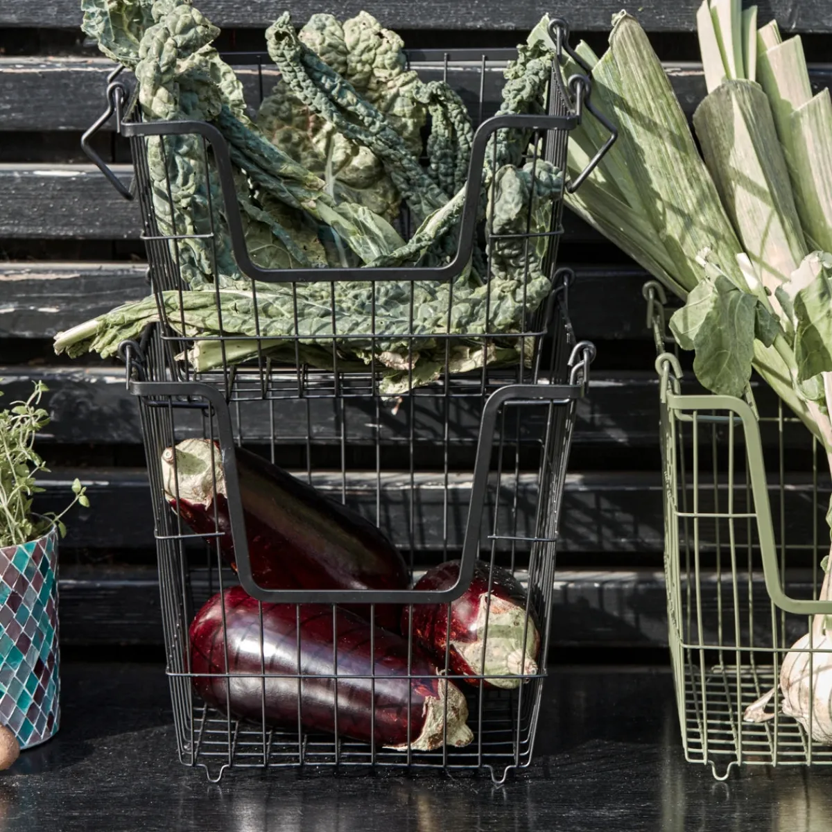 House Doctor Aufbewahrung|Aufbewahrung|Basket, HDTaw, Matte black