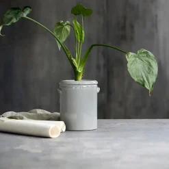 House Doctor Heimdekor|Blumentöpfe Und Übertöpfe|Blumenkasten, Pottery M, Hellgrau