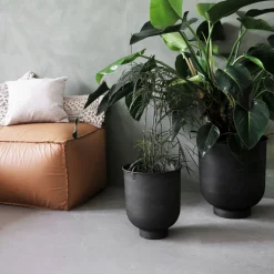 House Doctor Blumentöpfe|Blumentöpfe|Blumenkasten, Vig, Grau