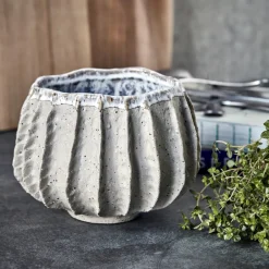 House Doctor Heimdekor|Blumentöpfe Und Übertöpfe|Blumentopf, HDShell, Beige/Grau