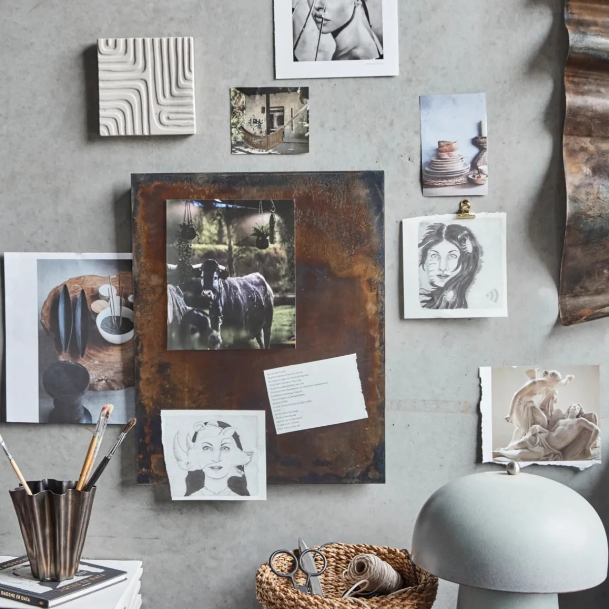 House Doctor Bürobedarf|Board, HDNema, Antique brown