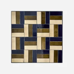 House Doctor Esstische|Esstische|Café-Tisch, HDGeometric, Braun;Blau