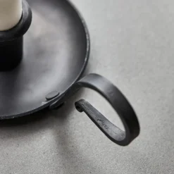 House Doctor Heimdekor|Teelichthalter Und Kerzenständer|Candle holder, HDGrab, Black