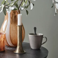 House Doctor Heimdekor|Teelichthalter Und Kerzenständer|Candle holder, HDTicca, Antique gold