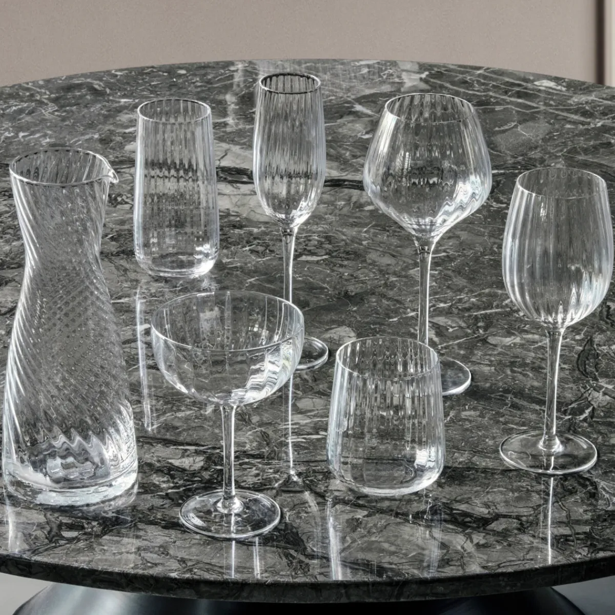 House Doctor Geschirr|Geschirr|Champagne glass, HDRill, Clear