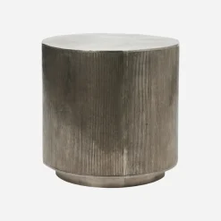 House Doctor Beistelltische Und Nachttische|Beistelltische Und Nachttische|Couchtisch, Rota, Gebürstetes Silber