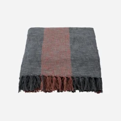 House Doctor Heimtextilien|Decken Und Tagesdecken|Decke, HDPonra, Khaki;Rot gebrannt