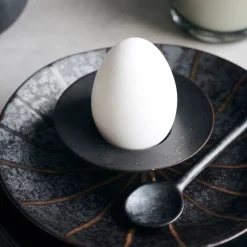 House Doctor Geschirr|Geschirr|Eierbecher, Pion, Schwarz/Braun