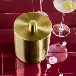 House Doctor Cocktailzubehör|Cocktailzubehör|Eiskübel, HDKett, Antikes Messing-Finish