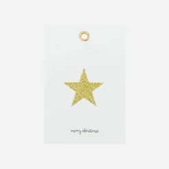 House Doctor Christmas Giftwrapping|Geschenkanhänger, HDGlitr, Weiß;Gold