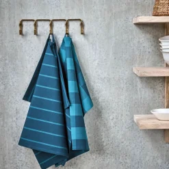 House Doctor Küchentextilien|Küchentextilien|Geschirrhandtücher, HDCook, Blau/Petrol