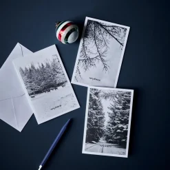 House Doctor Christmas Giftwrapping|Grußkarten, HDWinter w. envelope, Weiß