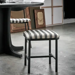 House Doctor Hocker Und Barhocker|Hocker Und Barhocker|Hocker, HDToda, Schwarz/Off-Weiß