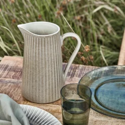 House Doctor Geschirr|Geschirr|Kanne, HDPleat, Grau/braun