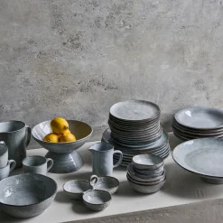 House Doctor Geschirr|Geschirr|Kanne, Rustic, Grau/Blau