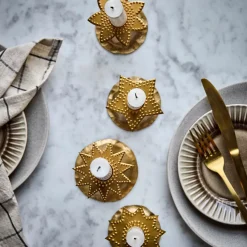 House Doctor Christmas Decor|Kerzenringe, HDRing, Antikes Messing-Finish