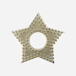 House Doctor Christmas Decor|Kerzenringe, HDRing, Antikes Champagner-Silber-Finish