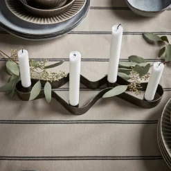 House Doctor Teelichthalter Und Kerzenständer|Kerzenständer, HDFlood, Antikes Braun