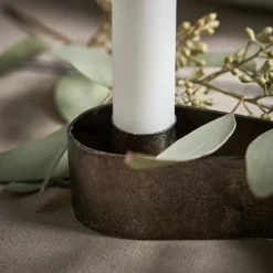 House Doctor Teelichthalter Und Kerzenständer|Kerzenständer, HDFlood, Antikes Braun