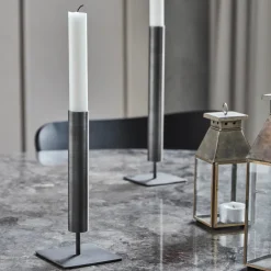 House Doctor Heimdekor|Teelichthalter Und Kerzenständer|Kerzenständer, HDKolo, Schwarz