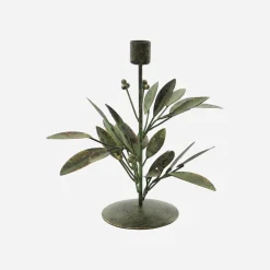 House Doctor Heimdekor|Teelichthalter Und Kerzenständer|Kerzenständer, HDLeaves, Antikes Grün