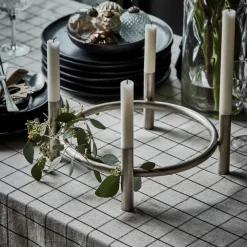 House Doctor Christmas Candle Holders|Kerzenständer, HDMaxi, Advent, Antik-Silber