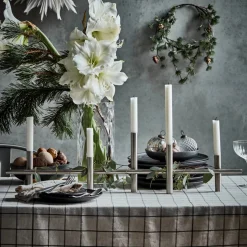 House Doctor Table Setting|Christmas Candle Holders|Kerzenständer, HDMaxi80, Antik-Silber