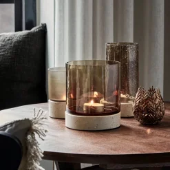 House Doctor Heimdekor|Teelichthalter Und Kerzenständer|Kerzenständer, HDRivo, Braun