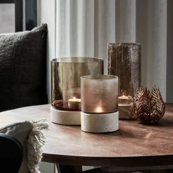 House Doctor Heimdekor|Teelichthalter Und Kerzenständer|Kerzenständer, HDRivo, Braun