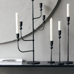 House Doctor Heimdekor|Teelichthalter Und Kerzenständer|Kerzenständer, Trivo, Schwarz