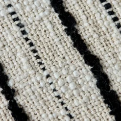 House Doctor Heimtextilien|Kissenbezüge|Kissenbezug, HDLines, Schwarz;Off-White