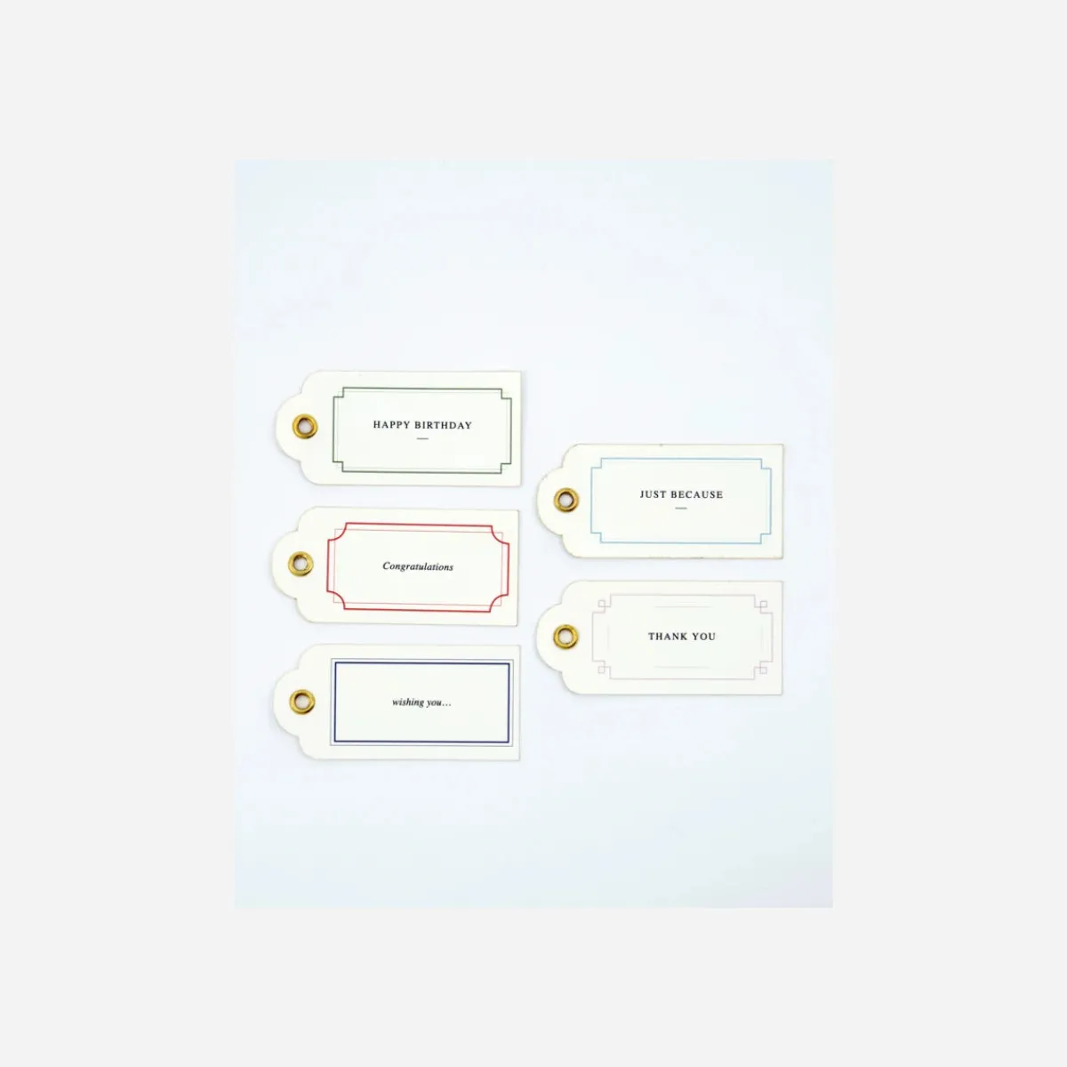 House Doctor Bürobedarf|Kleine Tags, HDNila, Blau;Rot;Senfgelb;Grün;Dunkelblau