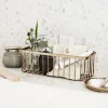 House Doctor Badezimmeraccessoires|Aufbewahrung Im Badezimmer|Korb, Bath, Messing gebürstet