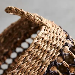 House Doctor Aufbewahrung|Aufbewahrung|Korb, HDPauta, Natur;Schwarz