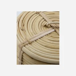 House Doctor Aufbewahrung|Aufbewahrung|Korb mit Deckel, HDRound, Natur