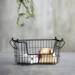 House Doctor Aufbewahrung|Aufbewahrung|Korb, Taw, Mattschwarz