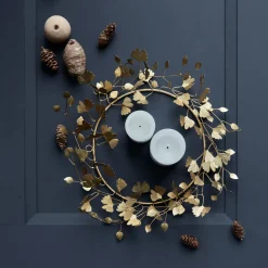 House Doctor Christmas Decor|Kranz, HDTwigs, Messing-finish