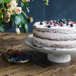 House Doctor Geschirr|Geschirr|Kuchenteller, Rustic, Grau/Blau