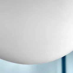 House Doctor Beleuchtung|Esstischlampen|Lampe, HDCoin, Gebürstetes Silber-Finish;Mattweiß