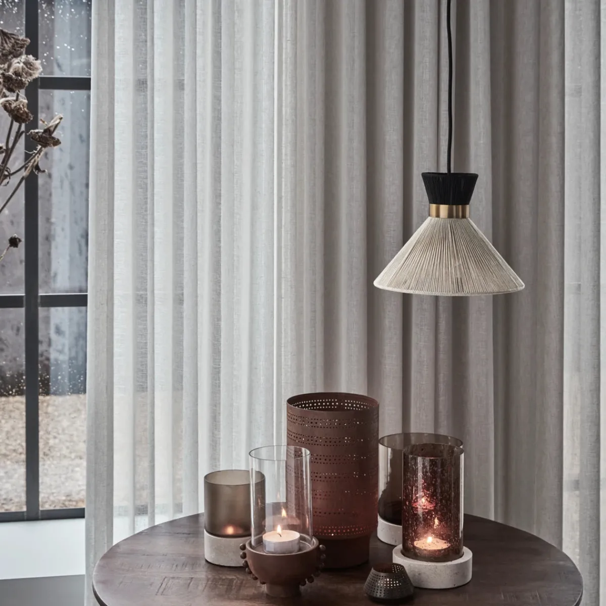 House Doctor Beleuchtung|Esstischlampen|Lampe, HDCord, Schwarz