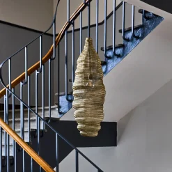 House Doctor Beleuchtung|Esstischlampen|Lampe, HDMesh, Antikes Champagner-Silber-Finish