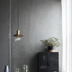 House Doctor Beleuchtung|Eingangsbeleuchtung|Lampenschirm, HDHatt, Antikmessing